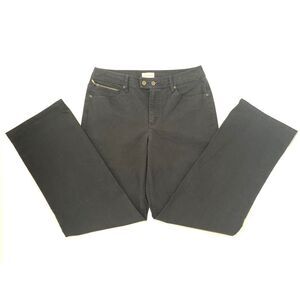 Liz Claiborne Black Stretch Straigh Leg‎ Wide Leg Women's Jeans Size W30 L30